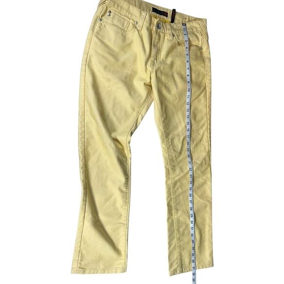 Vintage G by Guess Yellow Korbin Slim Fit Limonchelli Jeans 90s' Size US 31 Used - Picture 11 of 11